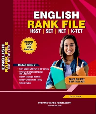 ENGLISH RANK FILE(HSST,SET,NET,KTET)